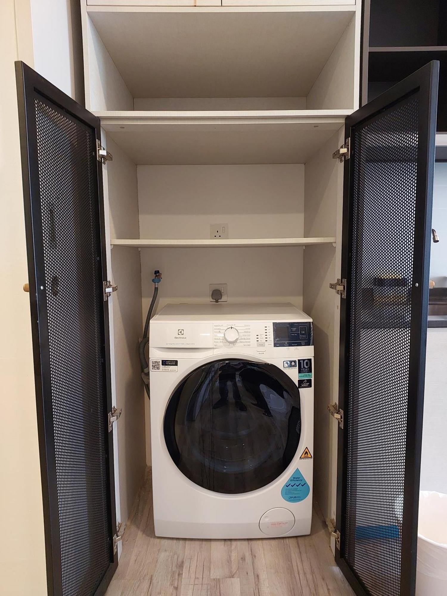Apartmán Millerz Square By Mykey Kuala Lumpur Exteriér fotografie A washing machine in a laundry room
