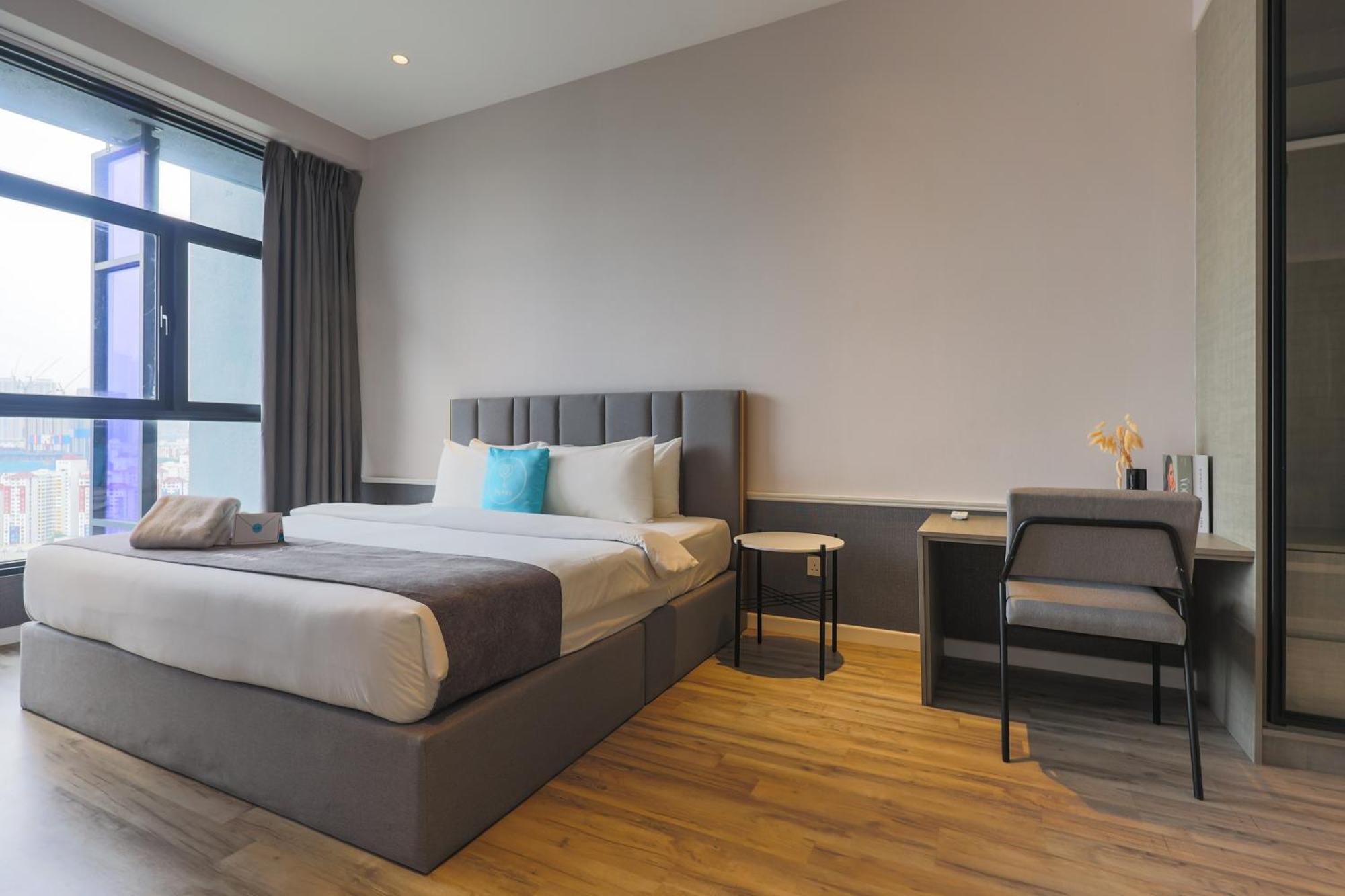 Apartmán Millerz Square By Mykey Kuala Lumpur Exteriér fotografie A bedroom at a hotel