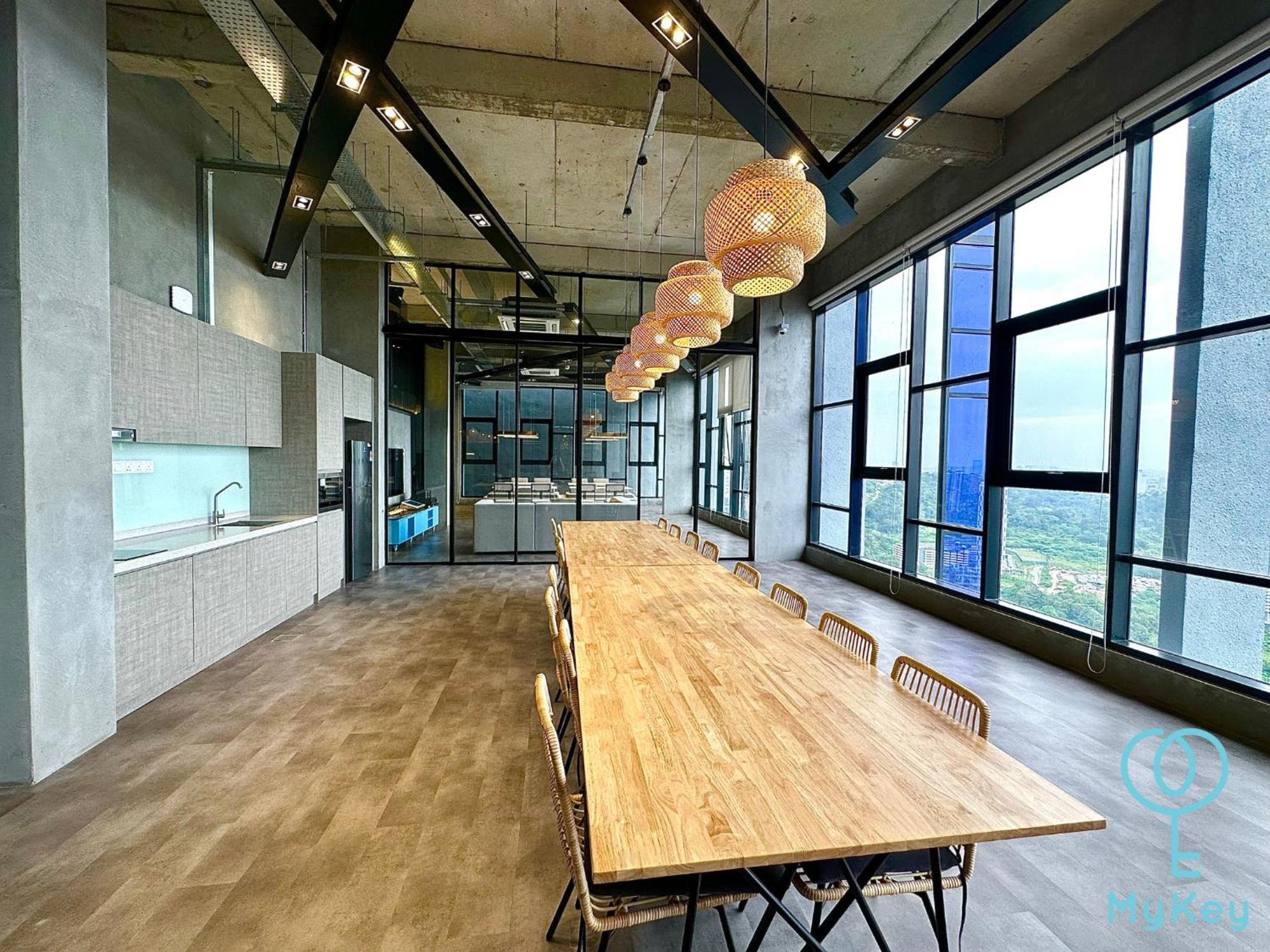 Apartmán Millerz Square By Mykey Kuala Lumpur Exteriér fotografie The kitchen at the 30th floor
